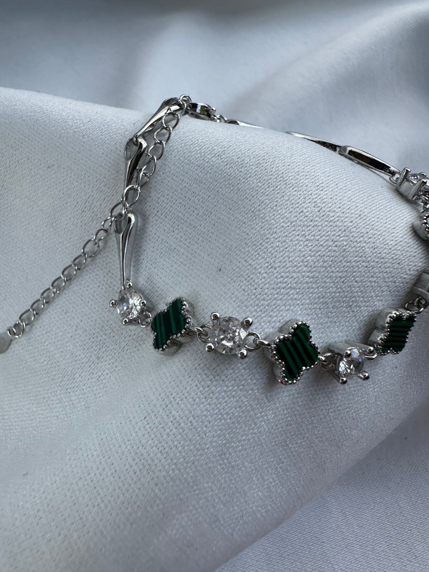 Silver Clover Bracelet