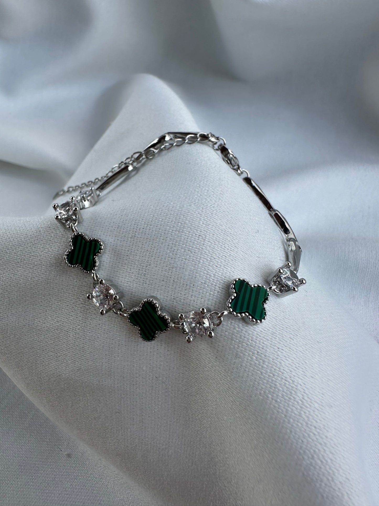 Silver Clover Bracelet