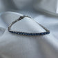 Silver Light Blue Tennis Bracelet