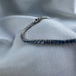 Silver Light Blue Tennis Bracelet