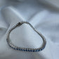 Silver Light Blue Tennis Bracelet