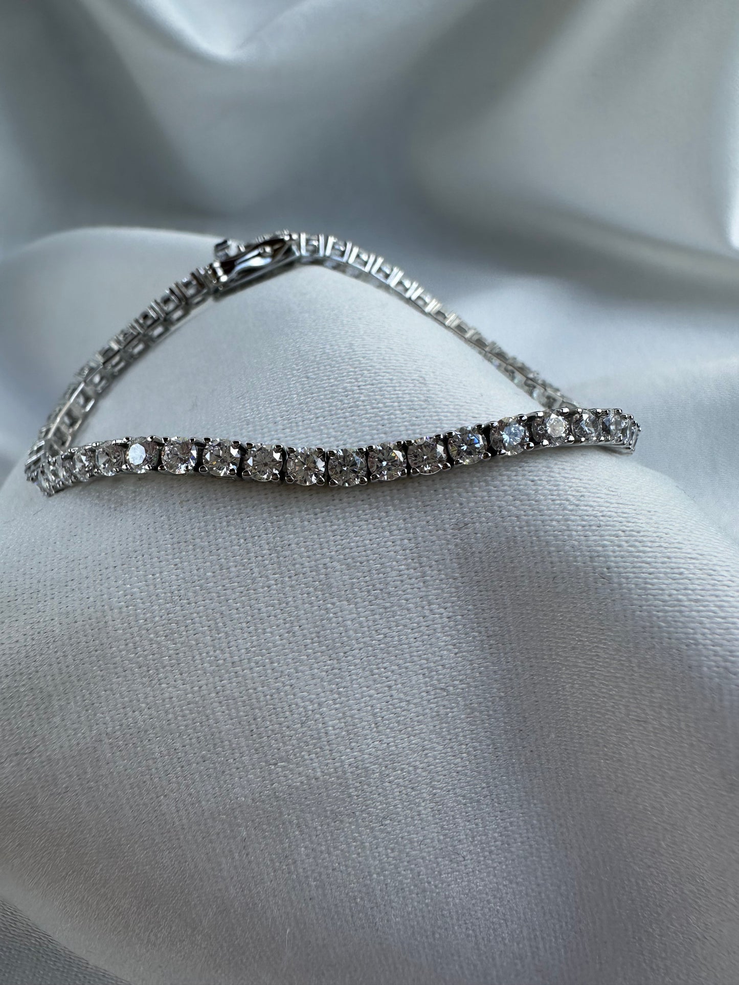 Silver CZ Tennis Bracelet 3mm