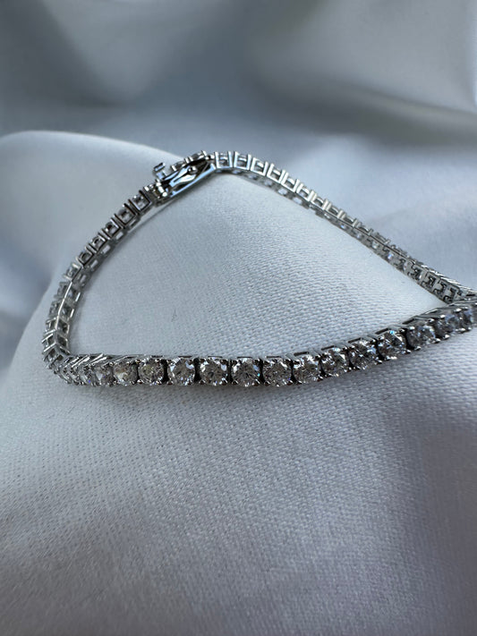 Silver CZ Tennis Bracelet 3mm