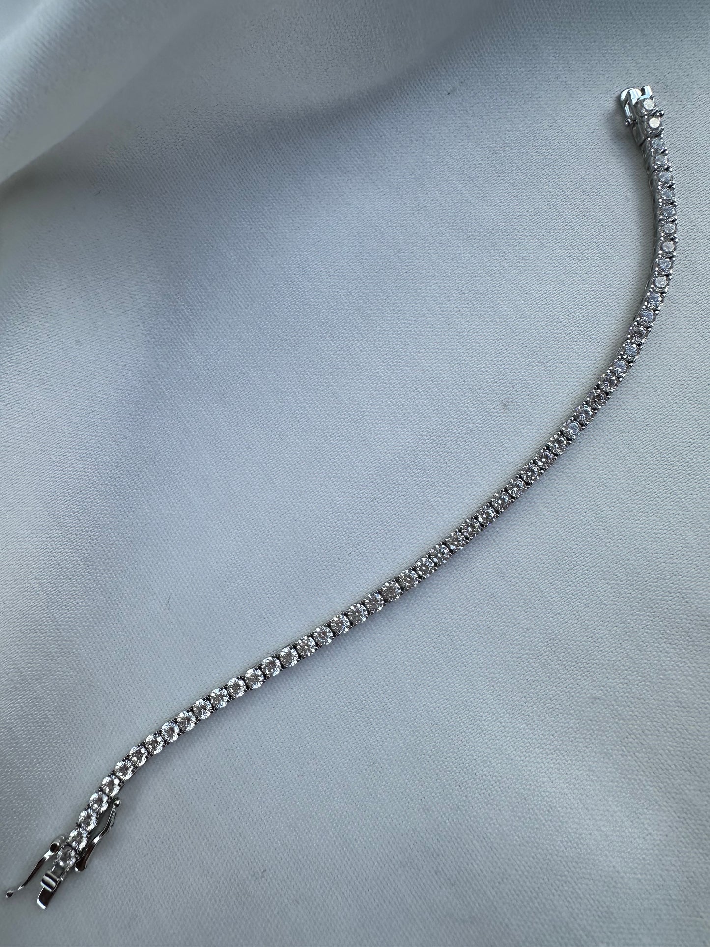 Silver CZ Tennis Bracelet 3mm