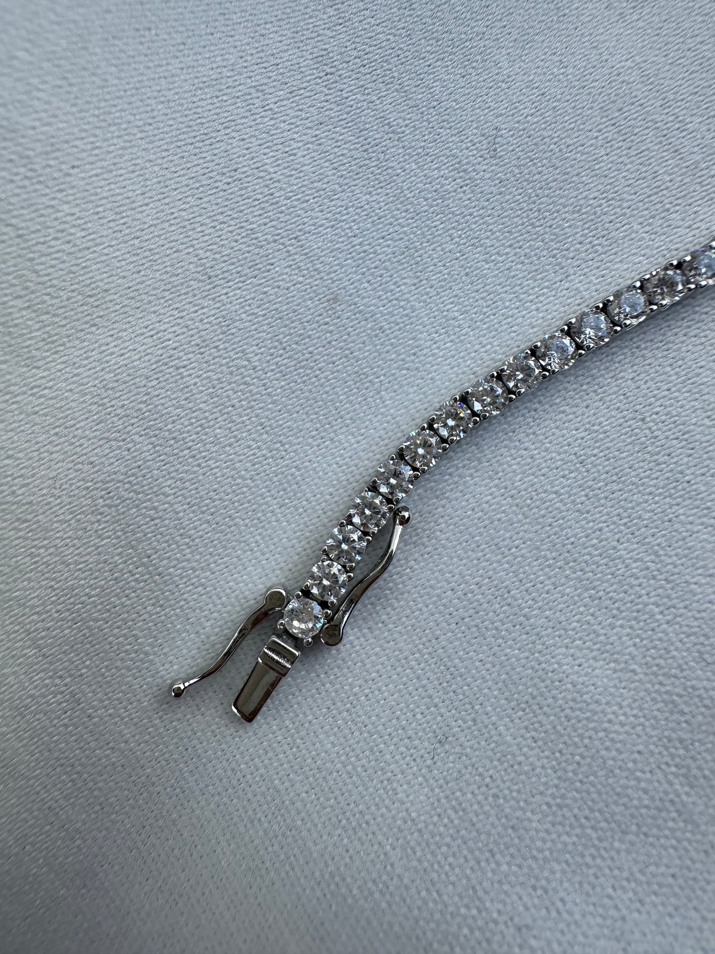 Silver CZ Tennis Bracelet 3mm