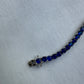 Silver Dark Blue Tennis Bracelet 3mm