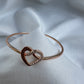 Silver Rose Gold Plated Love Bracelet