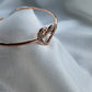 Silver Rose Gold Plated Love Bracelet