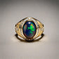 Special KVJ Design Gold Opal Ring