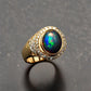 Special KVJ Design Gold Opal Ring