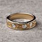 Special KVJ Design Golden Wedding Band