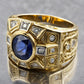 Special KVJ Design Gold Sapphire Ring