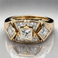 Special KVJ Design Golden Diamond Woman's Ring