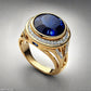 Special KVJ Design Gold Sapphire Ring