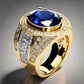 Special KVJ Design Gold Sapphire Ring