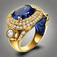 Special KVJ Design Gold Sapphire Ring