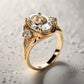 Special KVJ Design Gold Diamond Ring