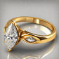 Special KVJ Design Gold Diamond Ring