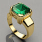 Special KVJ Design Gold Emerald Ring