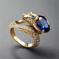 Special KVJ Design Gold Sapphire Ring