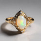 Special KVJ Design Gold Opal Ring