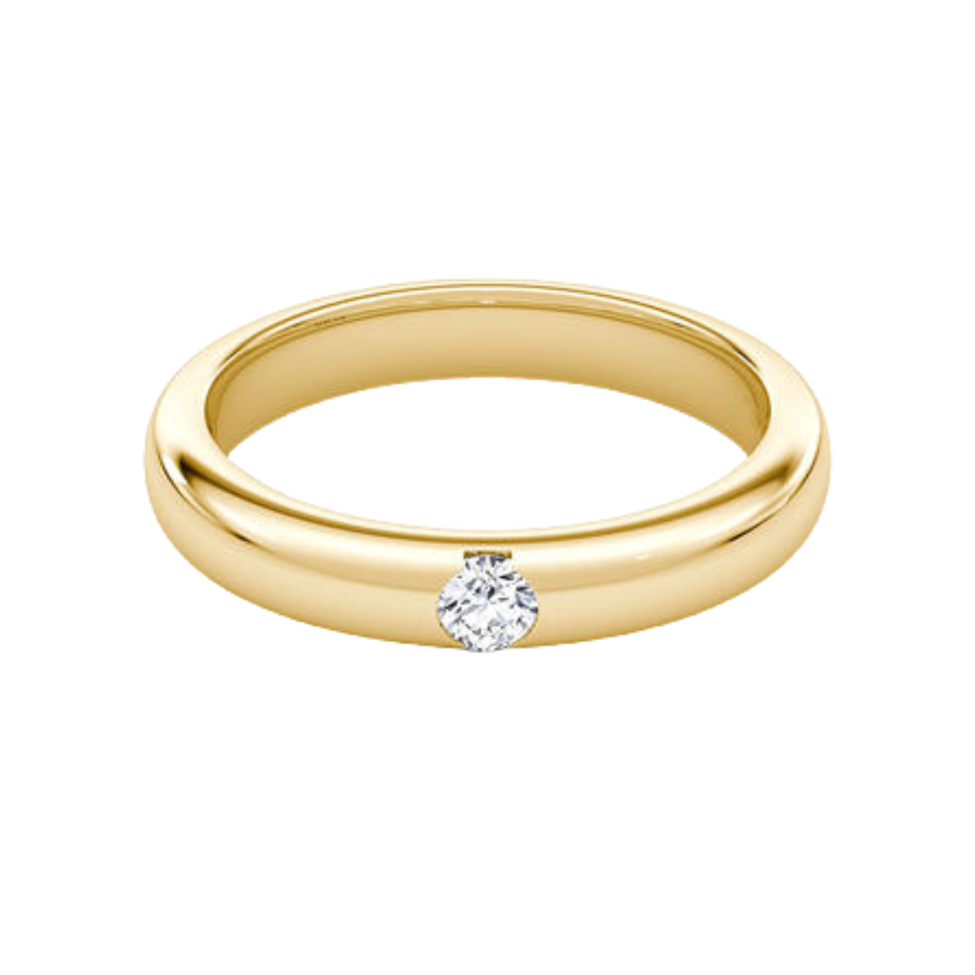 Round Cut Wedding Band 0.1CT