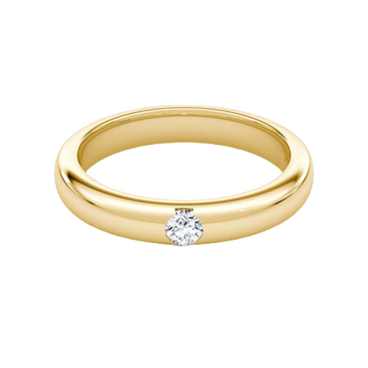 Round Cut Wedding Band 0.1CT