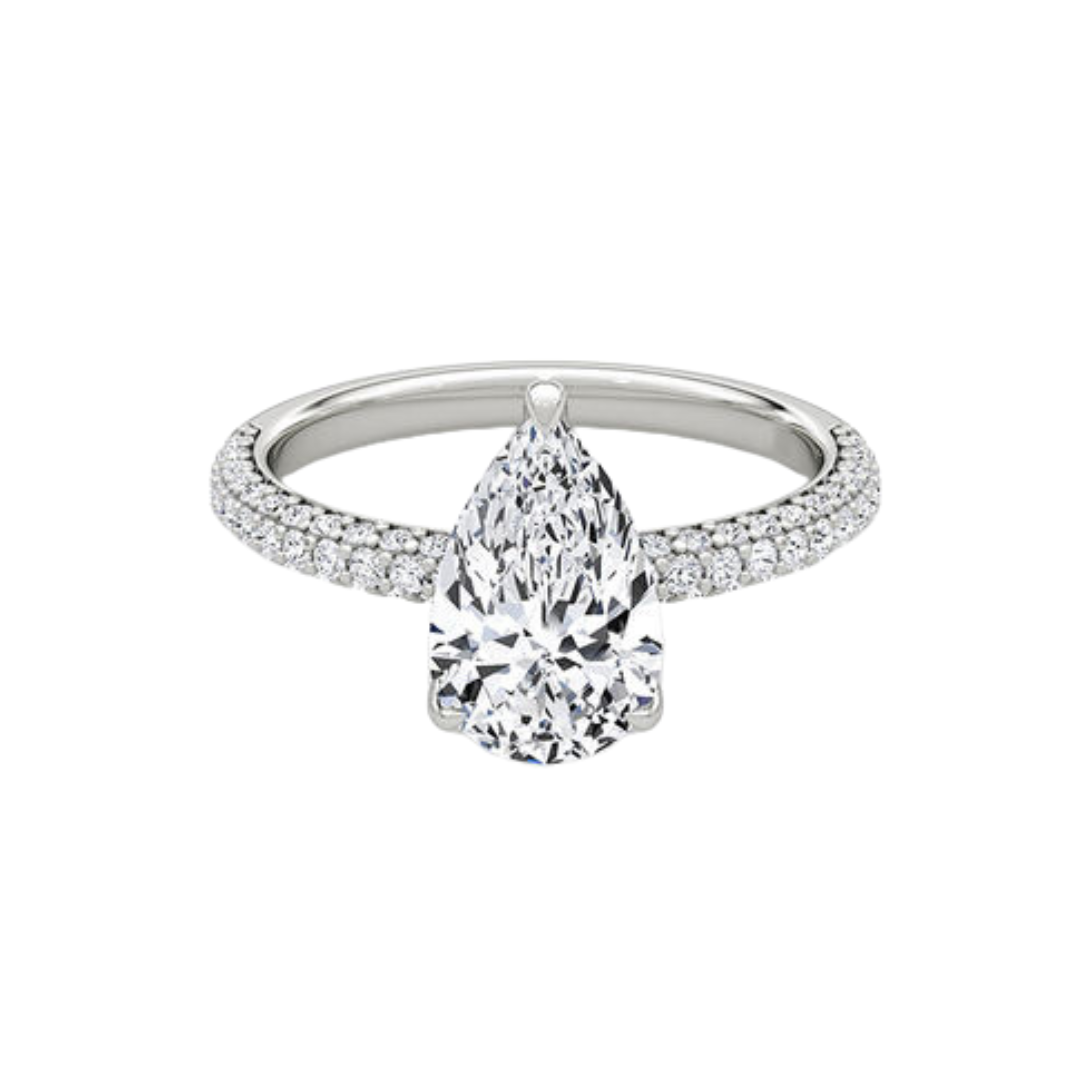 Pear Shape Wedding Ring 1.5CT