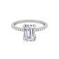 Emerald Cut Wedding Ring 2.0CT