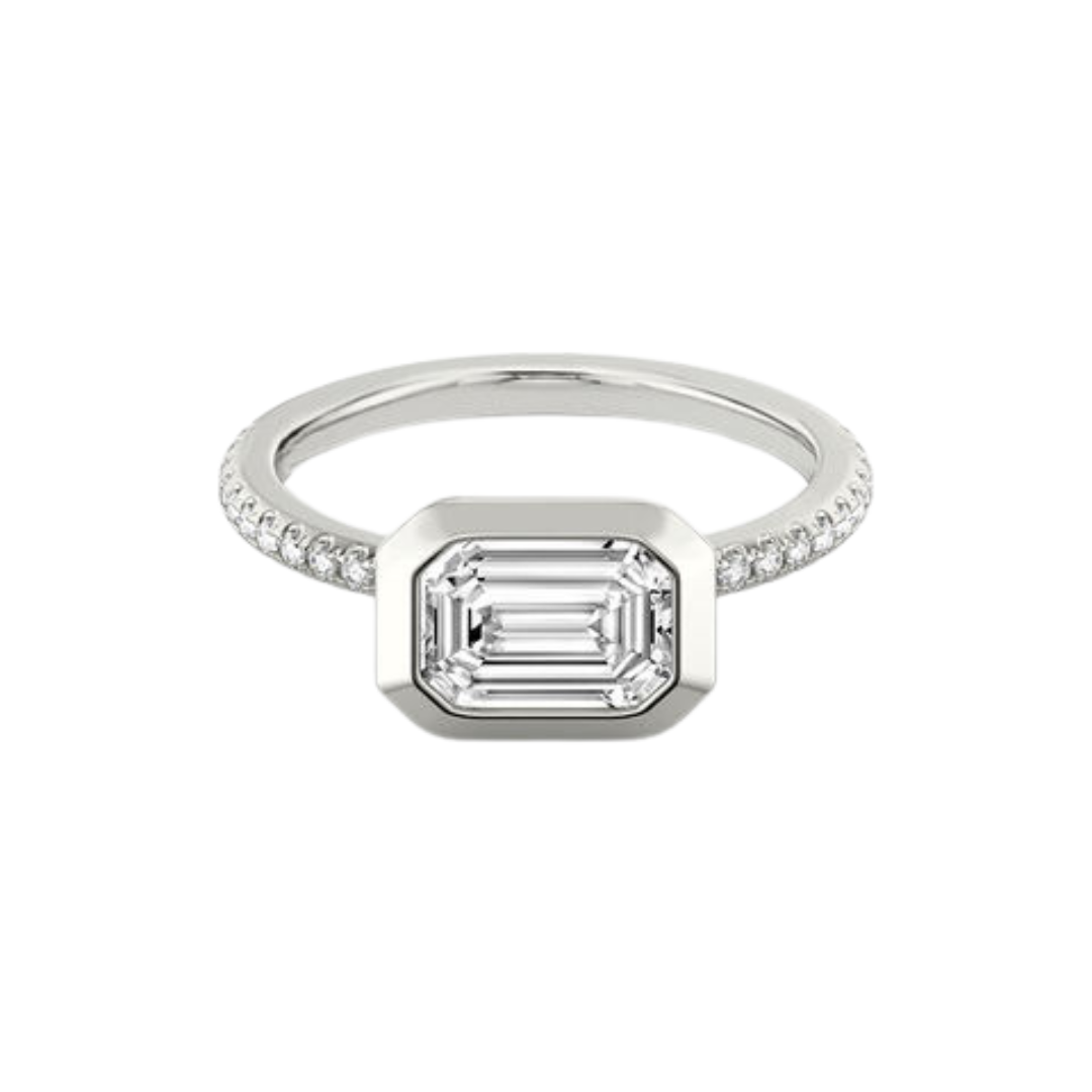 Emerald Cut Wedding Ring 1.0CT