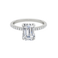 Emerald Cut Wedding Ring 1CT