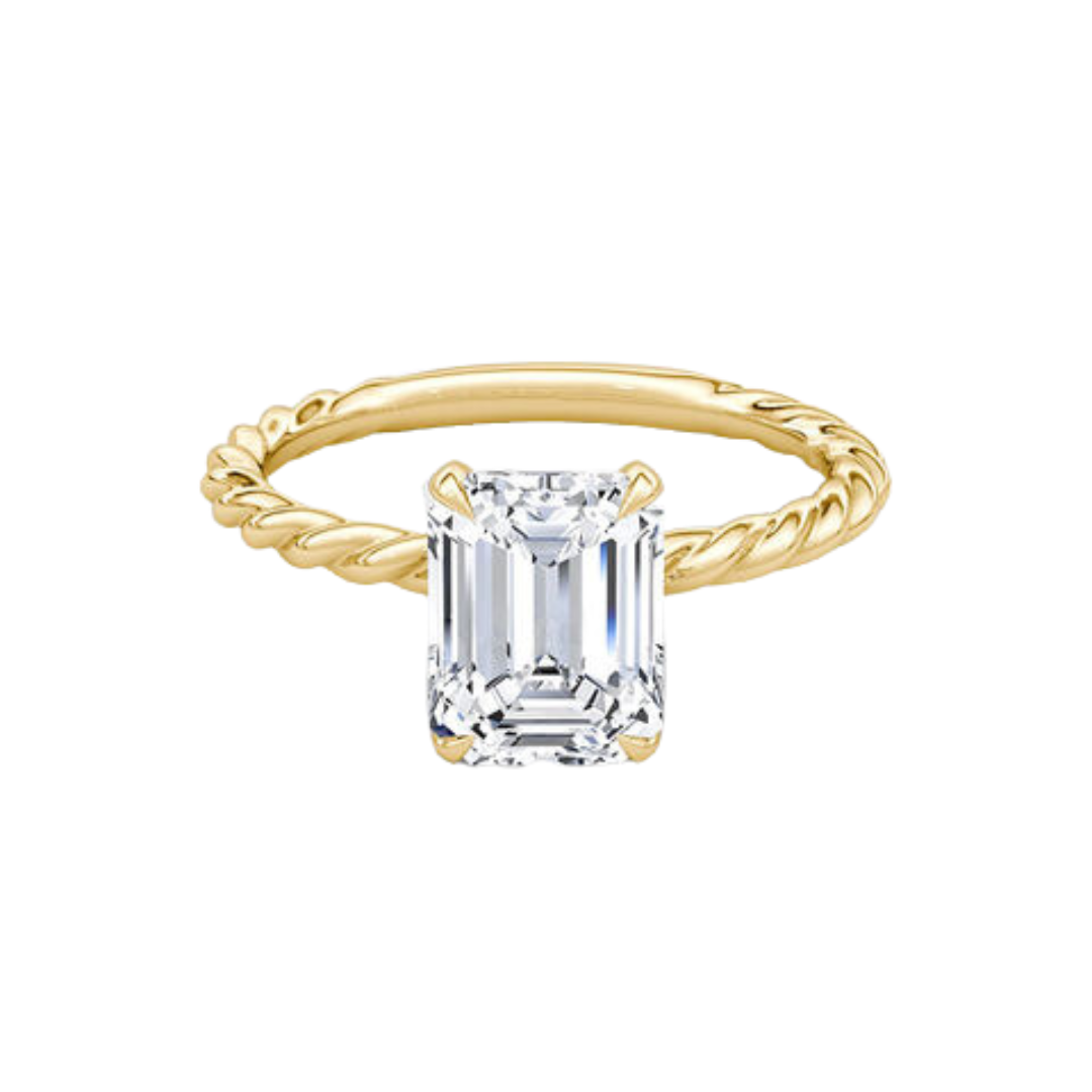 Emerald Cut Wedding Ring 2.0CT