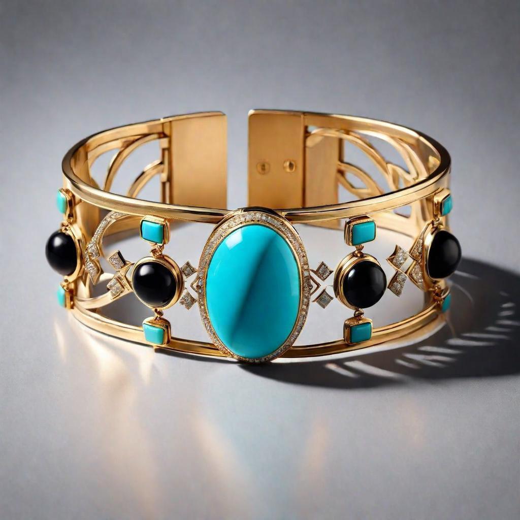 Diamond, Turquoise & Onyx Collection