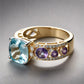 Diamond, Aquamarine & Amethyst Collection