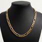 Solid 18K 60cm Yellow Gold Figaro Link Chain Necklace