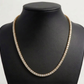 18K 5mm Gold Tennis Chain Necklace with IGI-Certified Diamonds