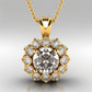 Special KVJ Design Gold Diamond Necklace
