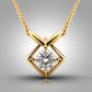Special KVJ Design Gold Diamond Necklace