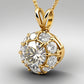 Special KVJ Design Gold Diamond Necklace