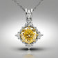 Special KVJ Design Gold Diamond Necklace