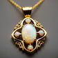Special KVJ Design Gold Opal Necklace