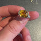 Woman’s Natural Citrine Ring Silver